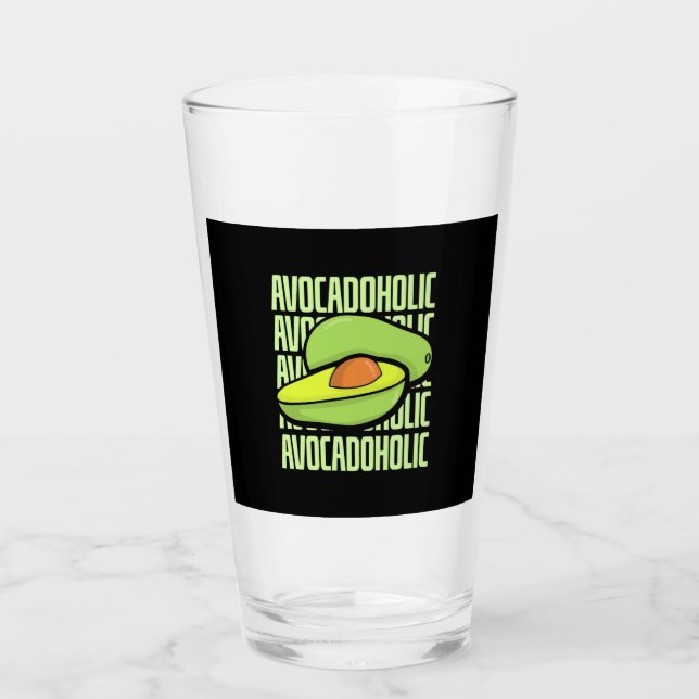Avocado Frucht Food Glas (Vorderseite)