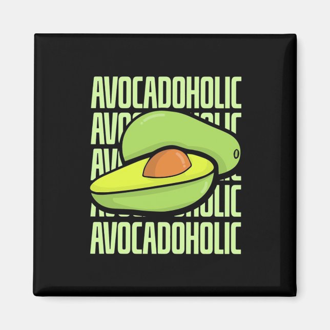 Avocado Frucht Food Magnet (Vorne)