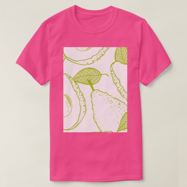 Avocado Frucht Juicy Fruit Colorful T-Shirt (Design vorne)