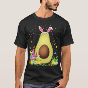 Avocado Frucht Ostereier Hunt Bunny Avocado Osterz T-Shirt