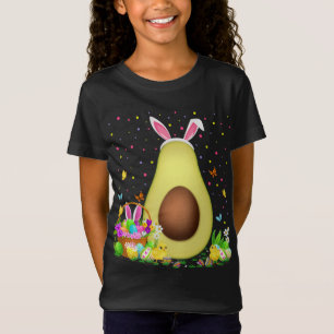 Avocado Frucht Ostereier Hunt Bunny Avocado Osterz T-Shirt
