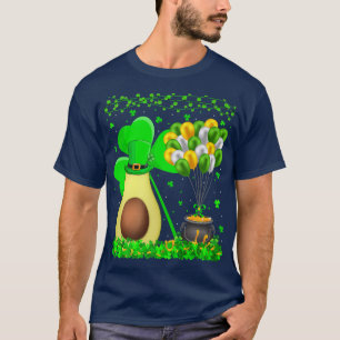 Avocado Fruit Lover Funny Kleeblatt Avocado St Pat T-Shirt