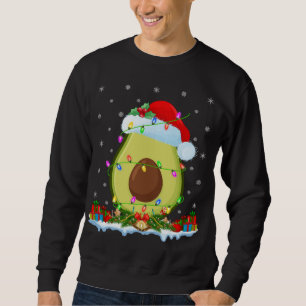 Avocado Fruit Lover Matching Weihnachtsmannmütze A Sweatshirt