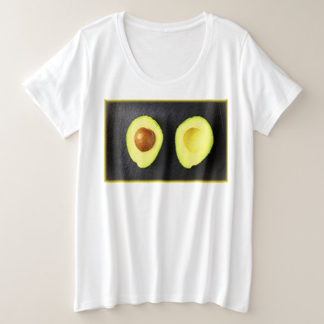 "Avocado Fruit" Niedliches Foto. Jetzt kaufen Große Größe T-Shirt (Design vorne)