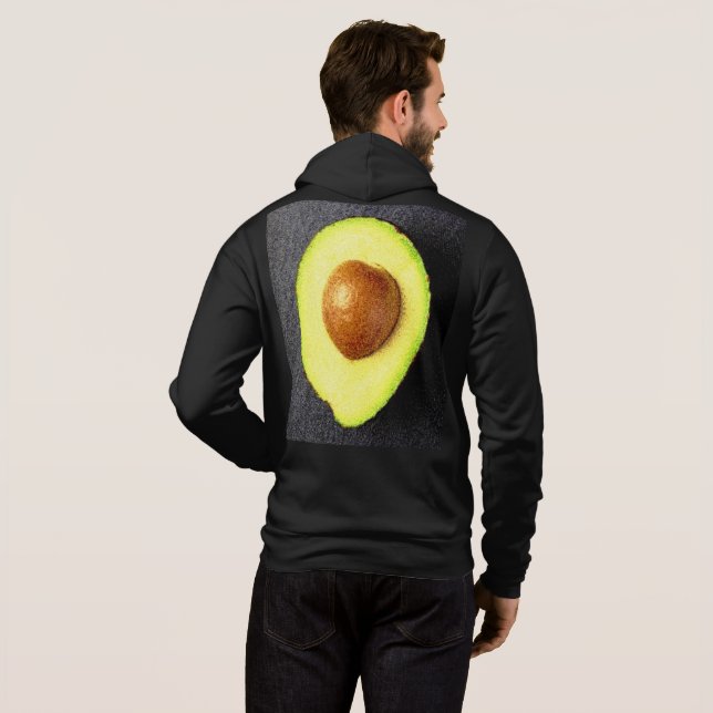 "Avocado Fruit" Niedliches Foto. Jetzt kaufen Hoodie (Schwarz voll)