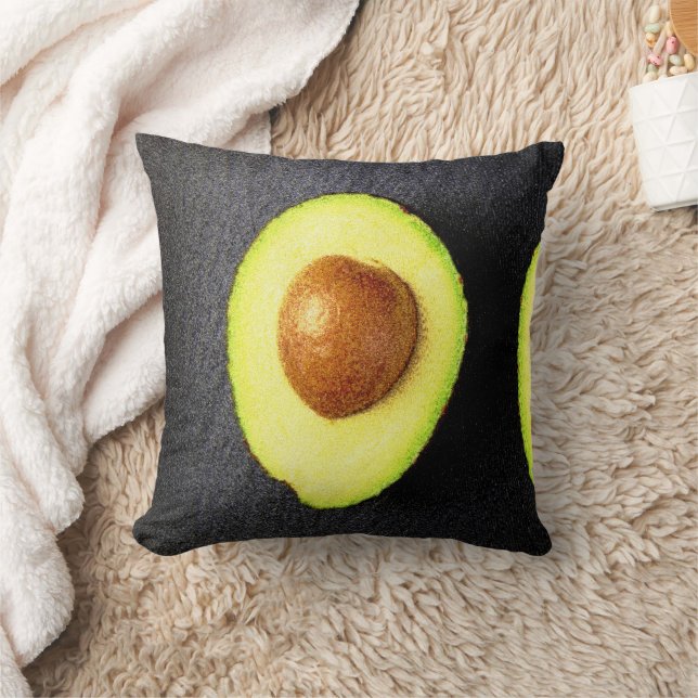 "Avocado Fruit" Niedliches Foto. Jetzt kaufen Kissen (Decke)