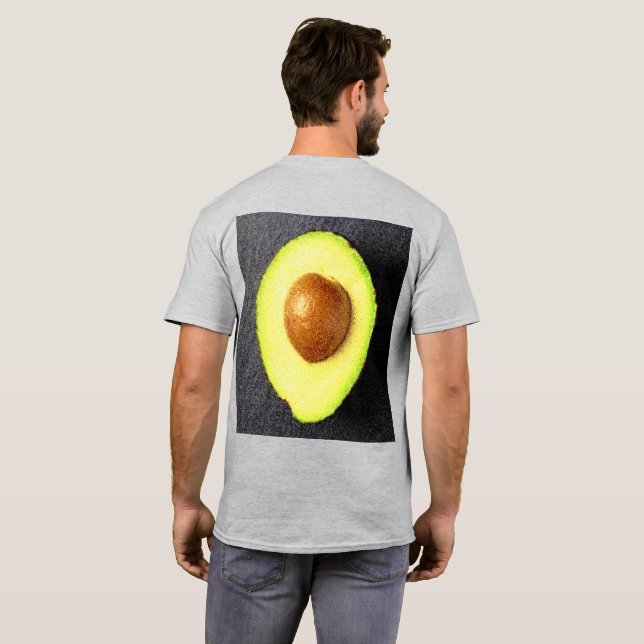 "Avocado Fruit" Niedliches Foto. Jetzt kaufen T-Shirt (Schwarz voll)