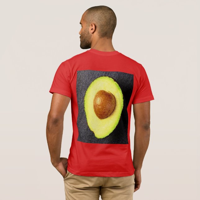 "Avocado Fruit" Niedliches Foto. Jetzt kaufen T-Shirt (Schwarz voll)