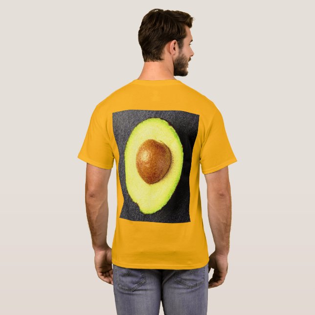 "Avocado Fruit" Niedliches Foto. Jetzt kaufen T-Shirt (Schwarz voll)