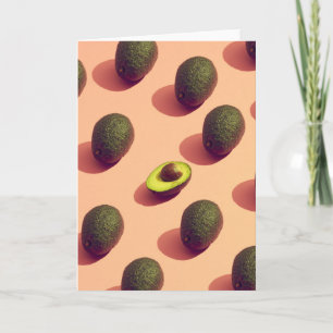 Avocado Fruit Potrait Karte