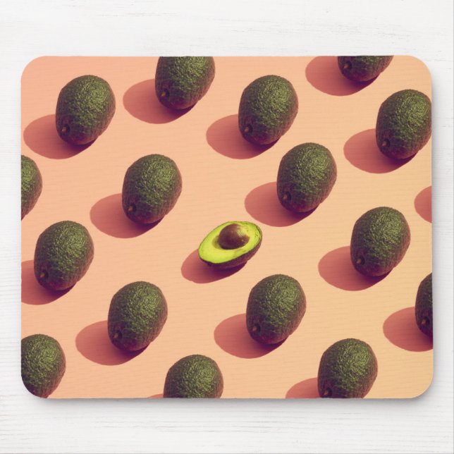 Avocado Fruit Potrait Mousepad (Vorne)