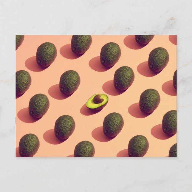 Avocado Fruit Potrait Postkarte (Vorderseite)