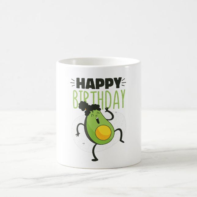 Avocado Geburtstagsgeschenk Kaffeetasse (Mittel)