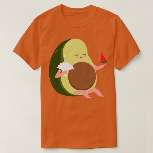 Avocado Gefühl Wassermelone essen T-Shirt (Design vorne)