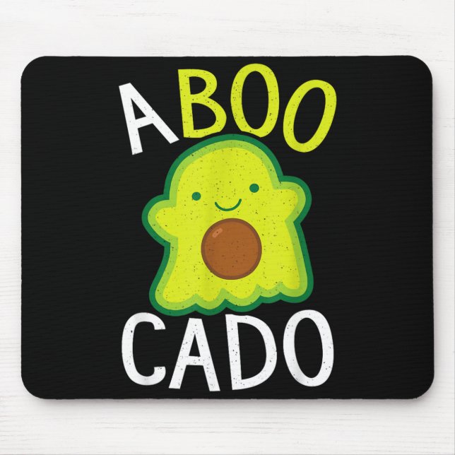 Avocado-Geist Halloween Lustiger Avocado Mousepad (Vorne)