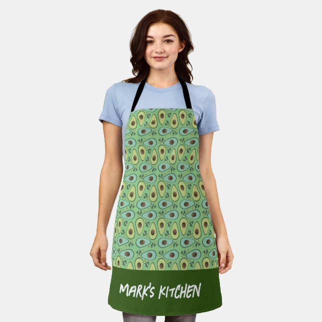 Avocado Gemüse Frucht Chef Küche Schürze (Getragen)