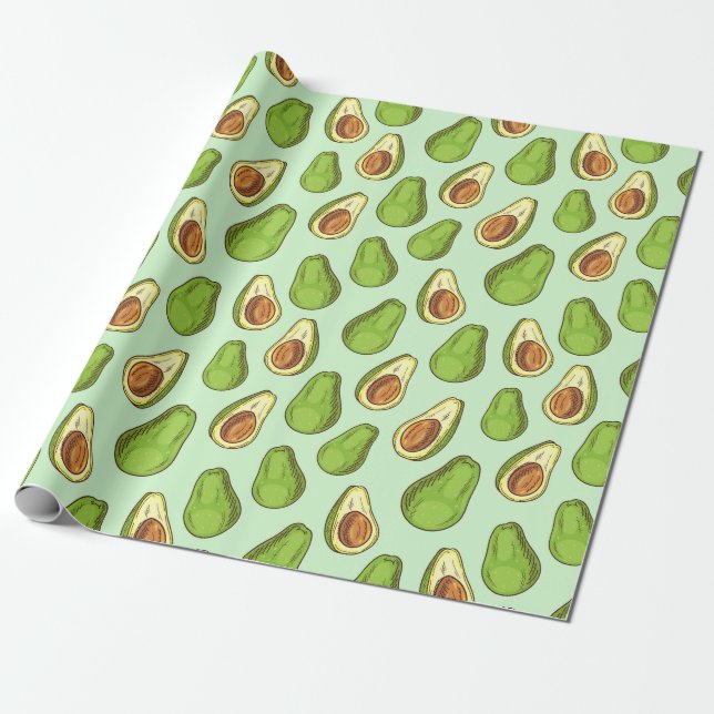 Avocado Geschenkpapier (Ungerollt)