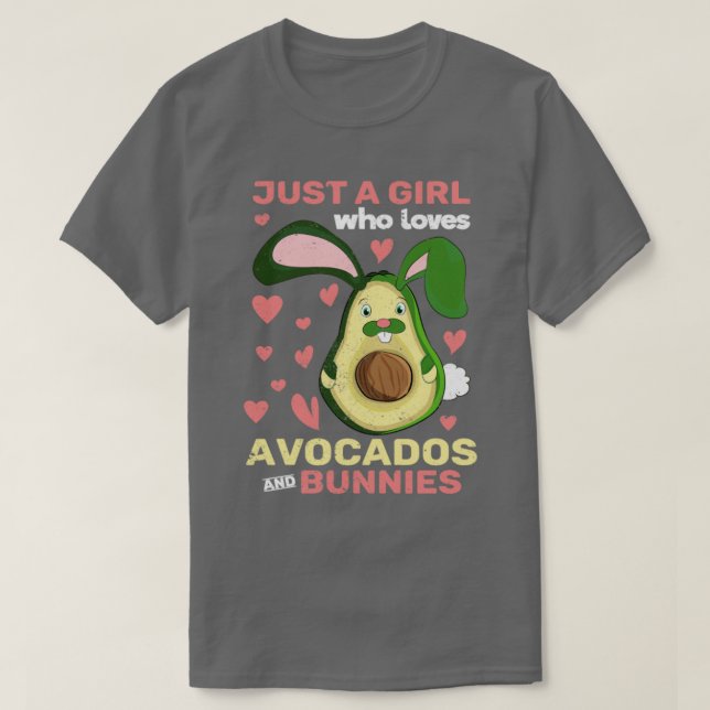 Avocado Girls Rabbit Women Niedlich Forest Animal  T-Shirt (Design vorne)