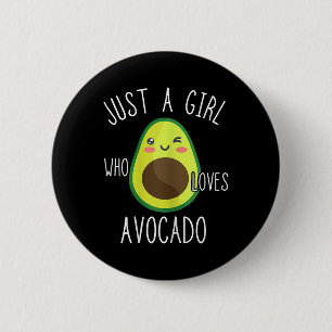 Avocado Girls Sweet Avocado Frucht Liebhaber Somme Button