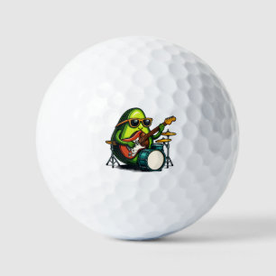 Avocado Gitarrist Art Cool Fruit Band Golfball