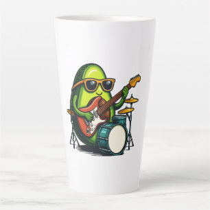 Avocado Gitarrist Art Cool Fruit Band Milchtasse