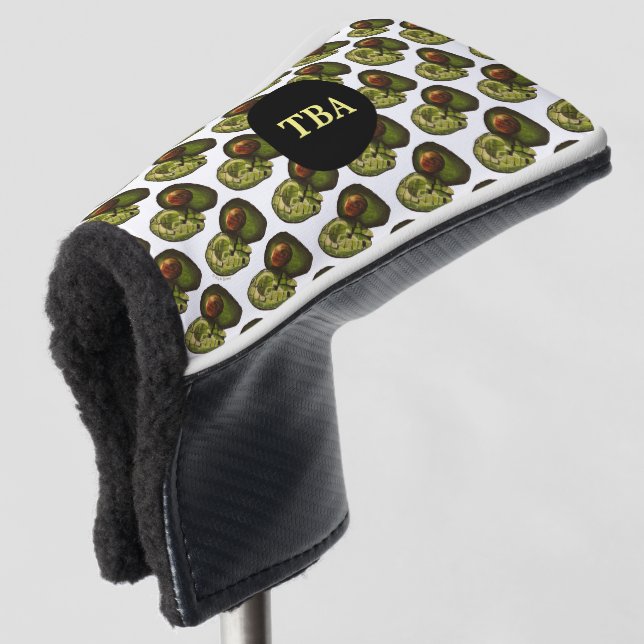 Avocado Golf Putter Cover Golf Headcover (3/4 Vorderseite)