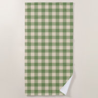 Avocado Green Cottagecore Gingham Karo Kariert