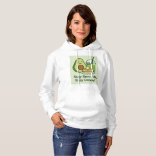 Avocado & Green Smoothie - Bleibe glatt, grün Blei Hoodie