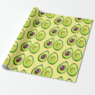 Avocado Green Vegan Feinschmecker Vegeterian Feins Geschenkpapier