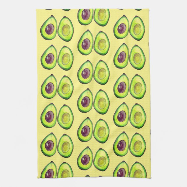 Avocado Green Veganer Feinschmecker Vegeterian Fei Geschirrtuch (Vertikal)