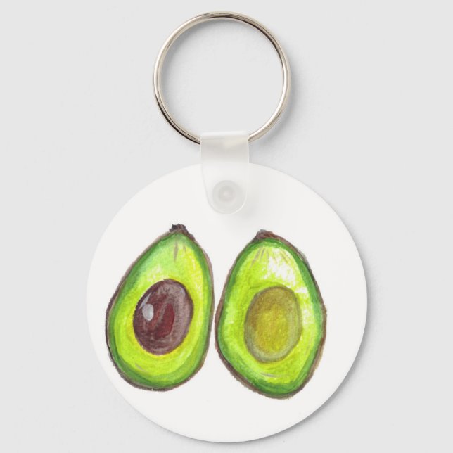 Avocado grüne Früchte Schlüsselanhänger (Vorderseite)
