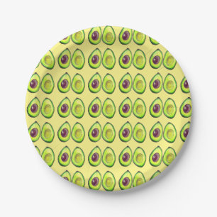 Avocado Grüner Veganer Foodie Vegetarischer Foodie Pappteller