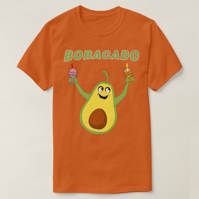 Avocado Guac Bubble Tee Boba Cups Bobacado Funny P (Design vorne)