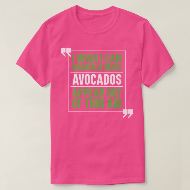 Avocado Guacamole KostümMagischer Avocado Lover T-Shirt (Design vorne)