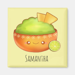 Avocado Guacamole und Tortilla Chips Magnet