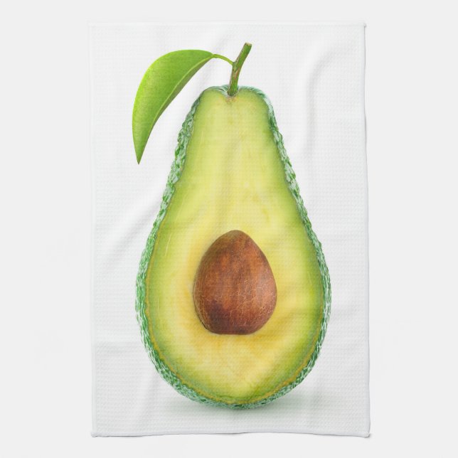 Avocado-Hälfte Geschirrtuch (Vertikal)