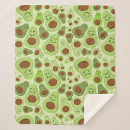 Avocado Happy Little Avos Hass Avocados Pattern Sherpadecke