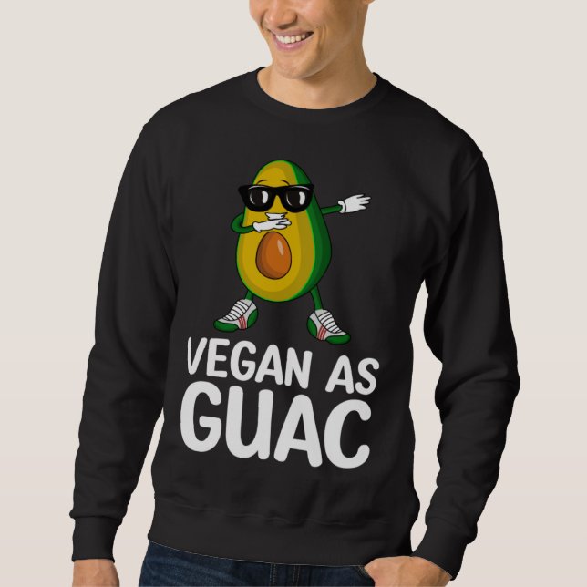 Avocado  Healthy Fruit Guacamole Vegetarian Vegan  Sweatshirt (Vorderseite)