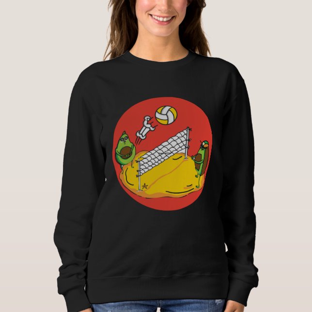 Avocado  Healthy Fruit Guacamole Vegetarian Vegan  Sweatshirt (Vorderseite)