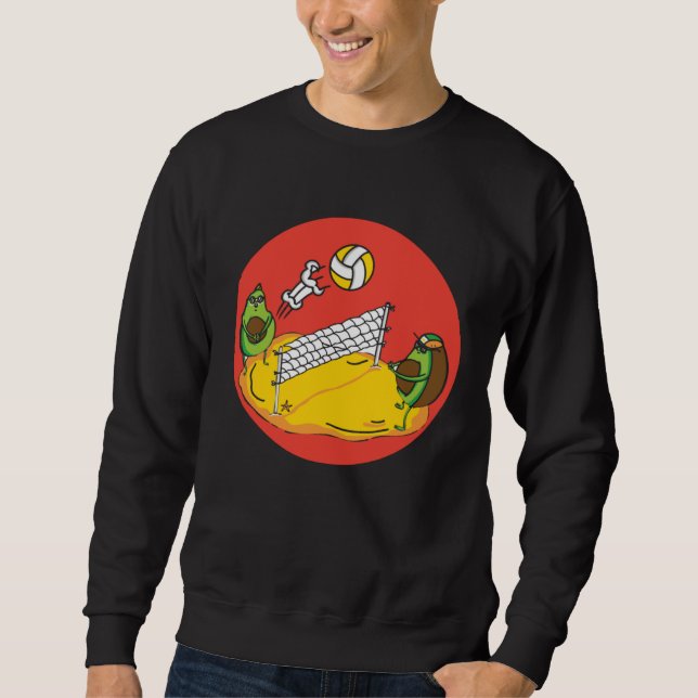 Avocado  Healthy Fruit Guacamole Vegetarian Vegan  Sweatshirt (Vorderseite)