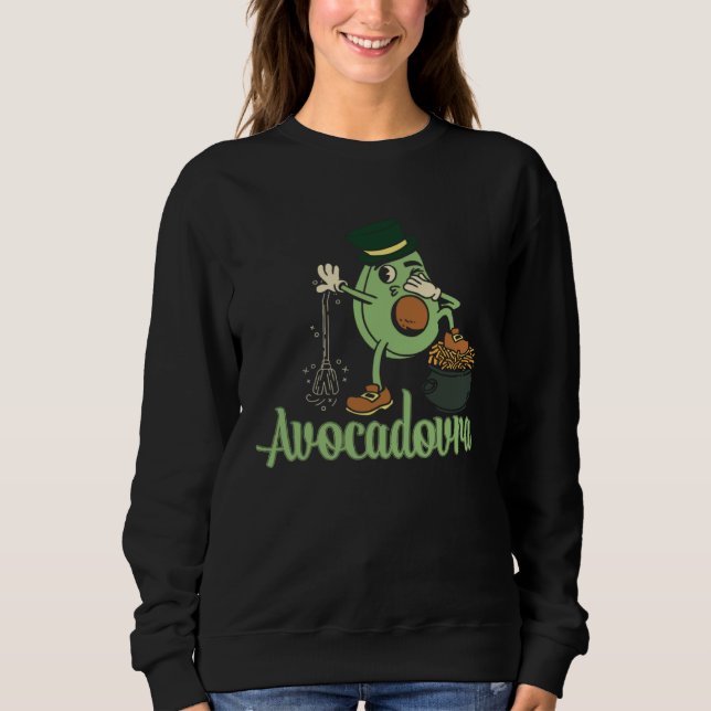 Avocado  Healthy Fruit Guacamole Vegetarian Vegan  Sweatshirt (Vorderseite)