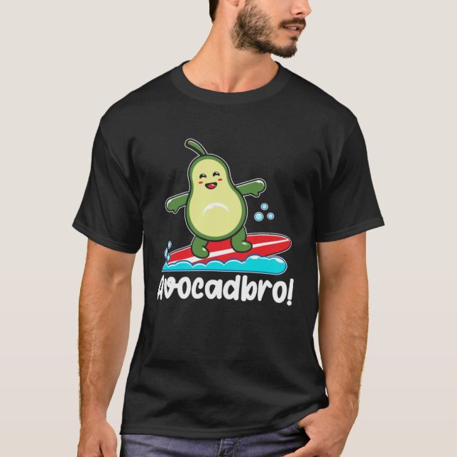 Avocado  Healthy Fruit Guacamole Vegetarian Vegan  T-Shirt (Vorderseite)