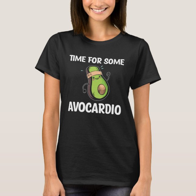 Avocado  Healthy Fruit Guacamole Vegetarian Vegan T-Shirt (Vorderseite)