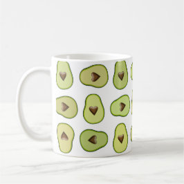 Avocado Heart Healthy Fruit Custom Kaffeetasse