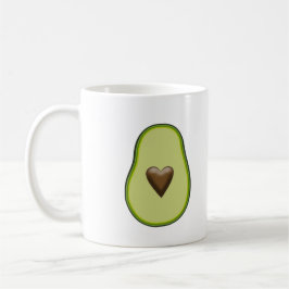 Avocado Heart Healthy Fruit Custom Kaffeetasse
