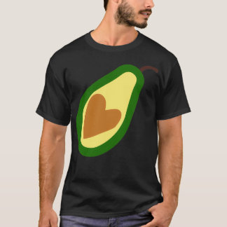 Avocado Heart Stickers Vegan gesund T-Shirt