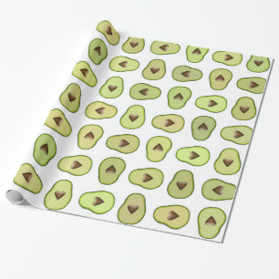 Avocado-Herz-Frucht-Fiesta-Baby-Shower-Party Geschenkpapier