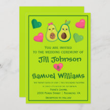 Avocado-Hipster-Hochzeit