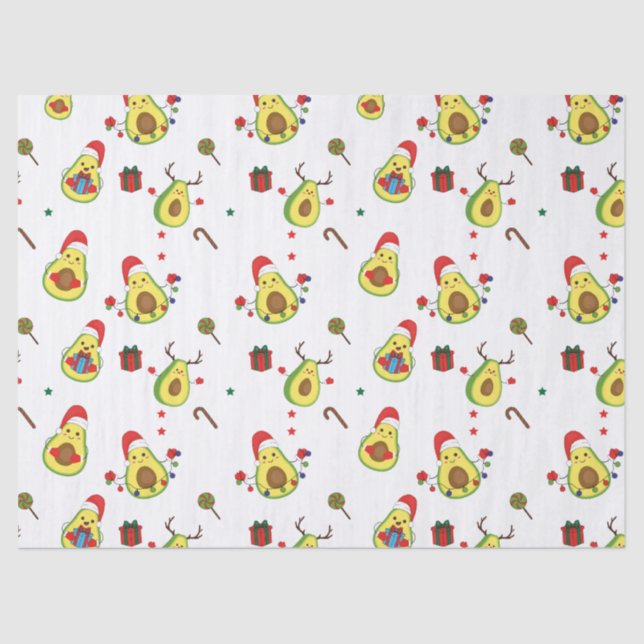 Avocado Holiday Tissue Paper Seidenpapier (Vorderseite)