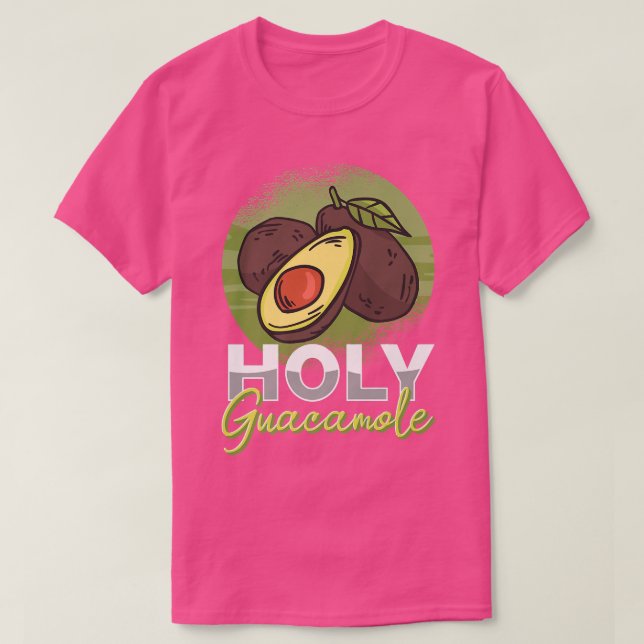 Avocado Holy Guacamole Cinco De Mayo Vegane Diät T-Shirt (Design vorne)